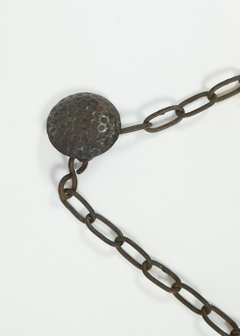 Manner of Edgar Brandt (French, 1880-1960): An Art Deco style wall mirror